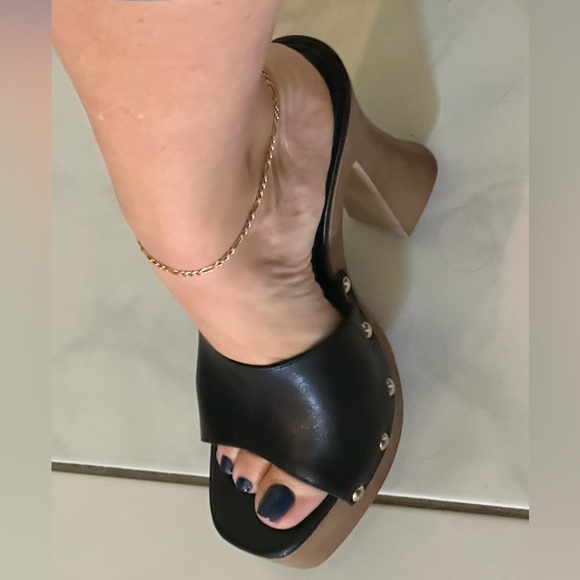 Steve Madden Leather platform Heel EUC size 8.5 - Picture 8 of 8